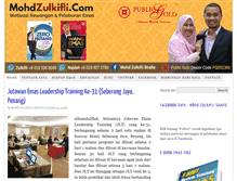 Tablet Screenshot of mohdzulkifli.com